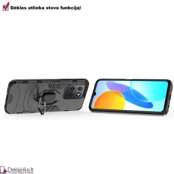 Sustiprintas dėklas 4in1 - juodas (Huawei Honor X6/X8 5G/Honor 70 Lite)